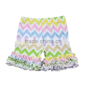 2017 Best Seller Wholesale Sweat Shorts Ruffle Icing Shorts Baby Boutique Wholesale thumbnail-1