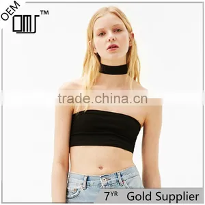 2017 OEM Street Girls Wear Bandana-style Blouse Fashion With Choker thumbnail-1