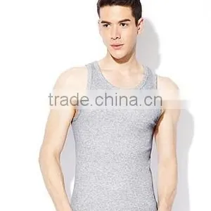 Custom Cheap Men Cotton Vest thumbnail-4
