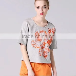 Wholesale Fashion Embroider Women's Crop Top thumbnail-1