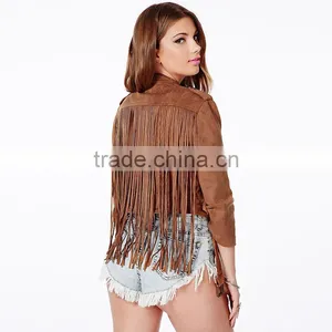 2017 Latest Designs Lady Casual Fashion Women Leather Winter Jacket Women thumbnail-2