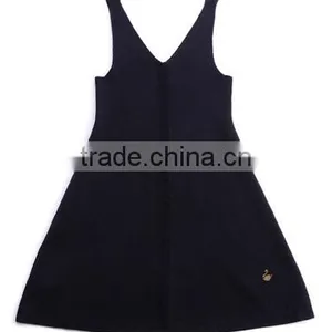 Cheap Wholesale Long Woolen Handmade Children Sweater Vest Dresses Designs for Girl thumbnail-5