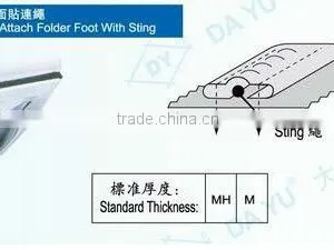Tape Attach Folder Foot With Sting DA YU 439 F525 thumbnail-2