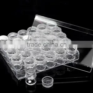 1PC Rectangle Acrylic Clear Beads Display W/Lid Storage Container thumbnail-1