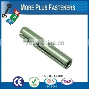 Made In Taiwan Slotted Spring Pin Stainless Steel Tension Standard Slotted Steel thumbnail-1