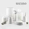7 Piece Environmentally Friendly Non Transparent Resin Bath Accessories thumbnail-1