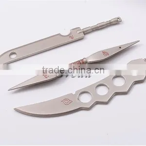 Naruto Ninja Weapons Set of 7pcs Naruto Costume Cosplay Accessory Naruto Keychain thumbnail-4