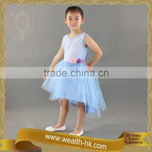 Layer Tulle Short Front and Long Back Flower Girl Dresses thumbnail-3