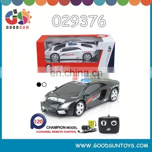 1:20 4 Channel R/c Police Car Battery Operated rc Car Toy 4 Function Radio Control Variable Speeds Make Mini rc Car 029376 thumbnail-1