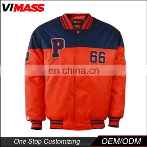 Custom American Supper Quality Sublimation Jacket Mens Plain Varsity Baseball Jacket thumbnail-1