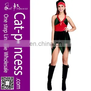 Seductive Fashion Halter Neck Girls Christmas Dress thumbnail-1