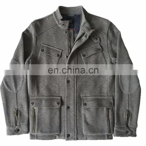 New Arrival Factory Directly Supply Fashion Design High Quality Men's Autumn Premium Zip Up Sweat Jacket Without Hoodies thumbnail-3