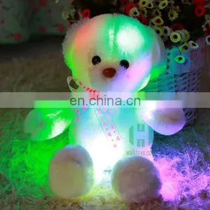 HI CE Valentine Plush Teddy Bear With Light for Sale,sweet Valentine's Day Gift thumbnail-3