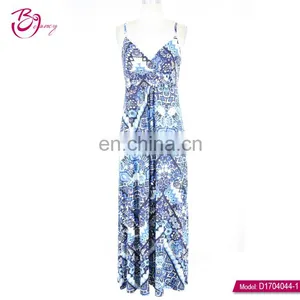 Polyester Bandeau Style High Quality One Piece Lady Frock Dress thumbnail-5