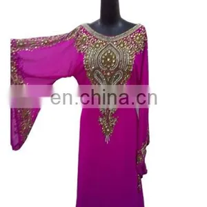 Bridals High Quality Fashion Jalabia Arabic Kaftan Abaya Evening Prom Dress thumbnail-1