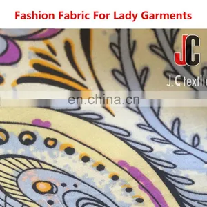 New Bright-coloured Design 100% Rayon Cloth Material Fabric Silk Soft Poplin Stamp Fabric thumbnail-1