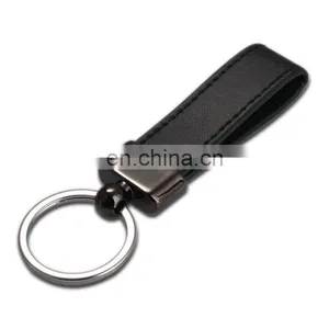Belt Loops Black Leather Keychain thumbnail-1