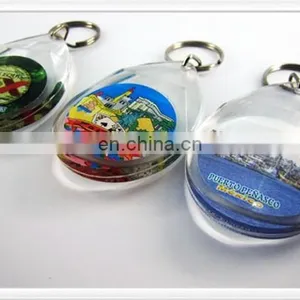 Hat Shape Custom Logo Card Inserted Acrylic Keychain thumbnail-4