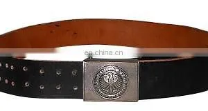 West-German-Army-Leather-Belt-&-Buckle thumbnail-1