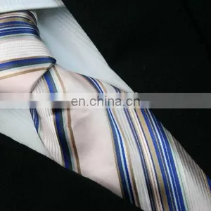 Men High Quality Decoration Plaid and Stripe Pattern Green Clean Neck Tie thumbnail-4