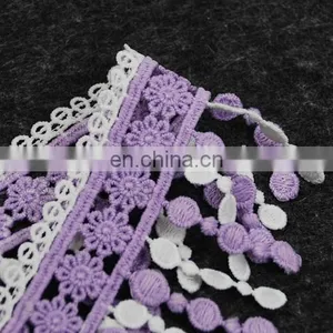 New Fancy Embroidery Polyester Lace Trim Lollipop Lace Fringe Trim for Garment thumbnail-4