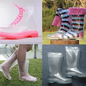 Children Transparent Rain Boot,Kid Transparent Boots,Woman Transparent Rain Boots,Ladies Transparent Boot,Child Transparent Boots thumbnail-4