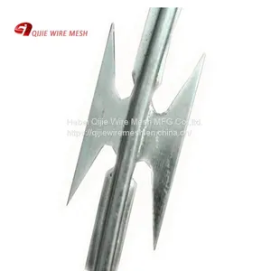 Galvanized PVC Stainless Steel Concertina Razor Blade Barbed Wire Bto-22 Bto-60 Cbt-65 Fencing Wire Price thumbnail-1
