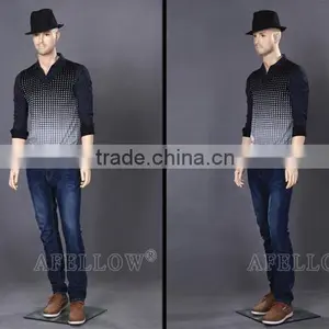 Man Fiberglass Dummy Stnad Realist Muscle Male Mannequin WEN10 thumbnail-2