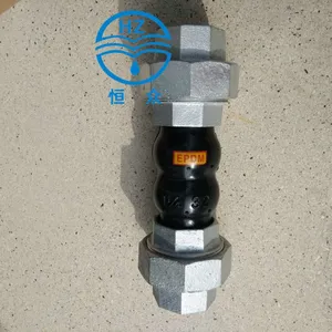 EPDM PN16 Twin Sphere BS/NPT Union Anti-Vibration Joint thumbnail-1
