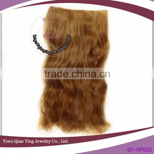 Brown Natural Way Easy Clips Curly Synthetic Fiber Hair Extensions thumbnail-1