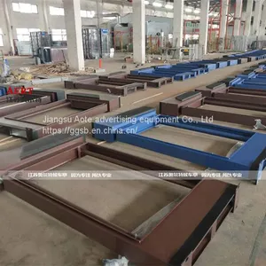 Township Access Control Alarm Bus Station Booth Stainless Steel Bus Shelter Platform Billboard Customization Manufacturer thumbnail-3