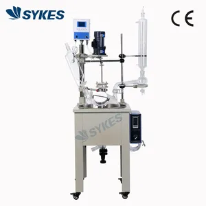 Chemical Laboratory 20L Single Layer Glass Reactor With 200 Celsuis Heating Bath thumbnail-1