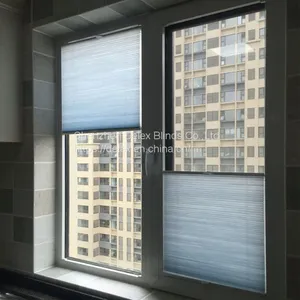 Honeycomb Blinds With Cordless Top Down Bottom up System thumbnail-1