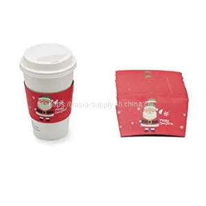 Printable Coffee Sleeves Paper Cup Holder Reusable Coffee Cup Cozy thumbnail-1