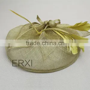 Wholesale Fashion 100% Sinamay Material Base Hat Fascinator For Women thumbnail-3