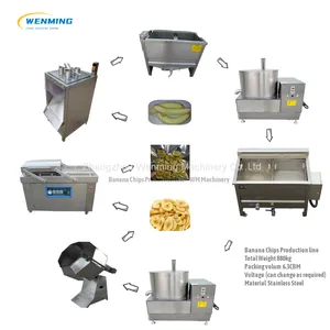 Automatic Plantain/Banana Chips Production Line Banana Chips Making Machine thumbnail-3