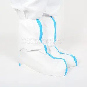 Professional Manufacture Cheap Disposable Foot Antistatic Medical Lace-up Isolation Shoe Covers thumbnail-4