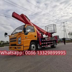 HOT SALE! JMC Brand Diesel 21m Telescopic Type Aerial Working Platform Truck thumbnail-1