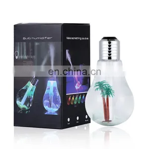 Bulb Diffuser Humidifier Led Usb Car Light Mini Shape Cheapest Humidifiers Transparent Night Lamp thumbnail-1