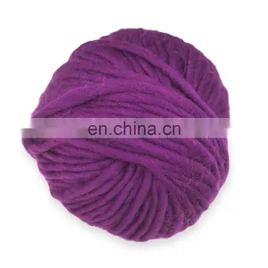 Hot Selling Super Soft 100% High Quality Merino Wool Yarn Thick Wool Crochet Yarn of Dyed Colors thumbnail-1