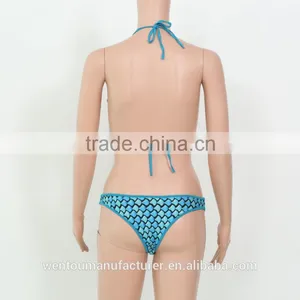 2016 HOT Lovely Girl Swimming Mermaid Swimwear Micro Mini Bikini Bathing Suit Swimsuit Beach Wear Shell Bikini Top thumbnail-4