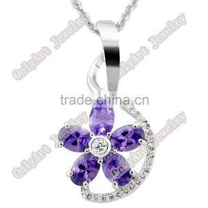 Small Order Purple Stone Pendant With Prompt Delivery Paypal Acceptable thumbnail-1