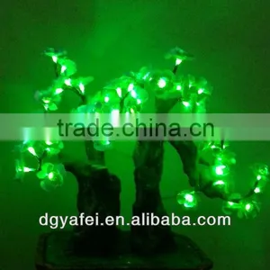 Indoor Lighted LED Artificial Orchid Bonsai Tree thumbnail-1
