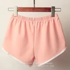 Casual Women's Mid Waist Fleece Shorts From Bangladesh Breathable Quick Dry With Lace Bow Decorations Waterproof Pattern Design thumbnail-2