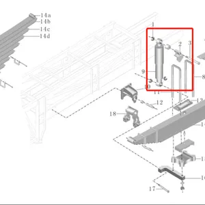 2905-00437 China Bus ZK6858H9 ZK6107HE Motorcycle Spring Compressor Shock Absorber Assembly thumbnail-6