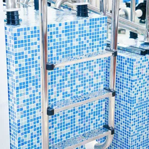 Swimming Pool Ladder 304/316 Stainless Steel 1.0/1.2 Thickness Anti-slip Pool Ladder For Sale thumbnail-2