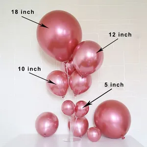 Low Price China Manufacturer Type of Metal Metalized Inflatable Helium Latex Metallic Colors Chrome Ballon Balloon thumbnail-5