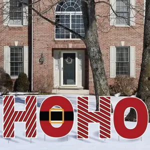 Wholesale Custom PP Corrugated Plastic Christmas Yard Decoration Signs thumbnail-4