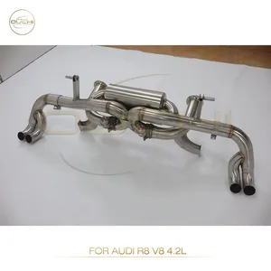 304 Stainless Steel Cat-Back Exhaust System for Audi A1/A6 A7 C8/ R8 V8 MK1 High Performance Exhaust Electronic Valve With Tips thumbnail-5