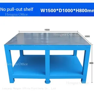 Robust Cold Rolled Steel Workbench Industrial Operating Table With Lower Shelf thumbnail-2